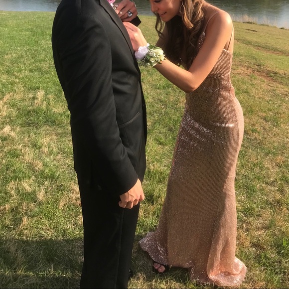 Rose gold prom dress - Picture 4 of 5